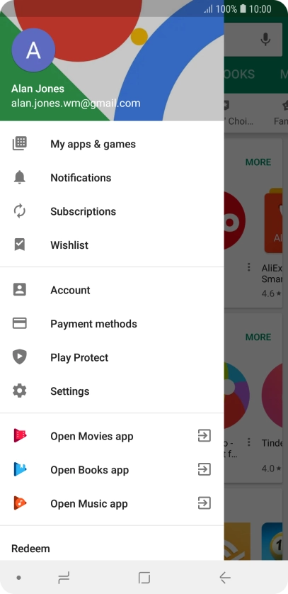 Press Settings. Press Settings.