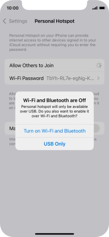 If Wi-Fi is turned off, press Turn on Wi-Fi and Bluetooth.