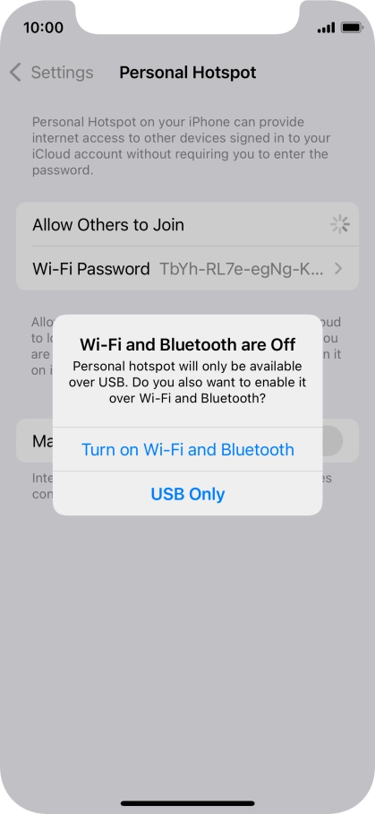 If Wi-Fi is turned off, press Turn on Wi-Fi and Bluetooth.