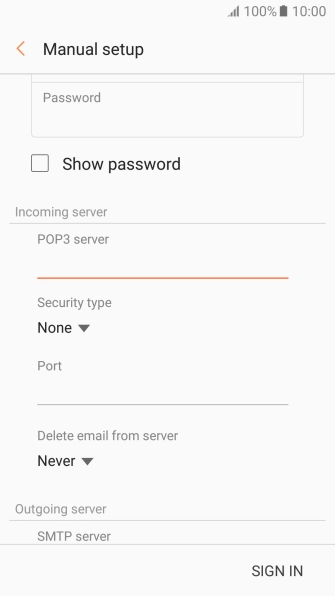 Press the drop down list below 