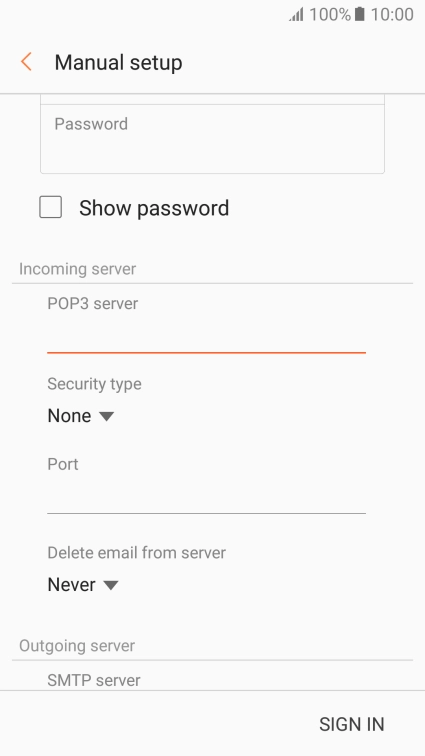 Press the drop down list below 