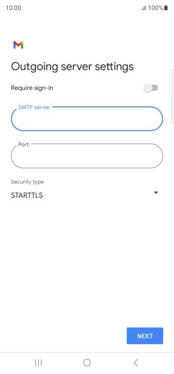 Press the field below 