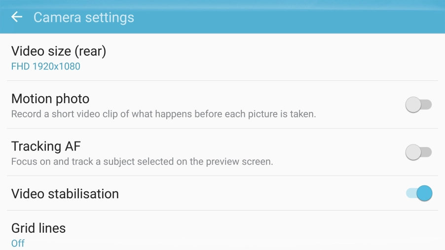 Press Video size (rear).