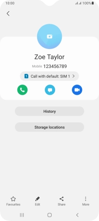 Press the Home key to return to the home screen.