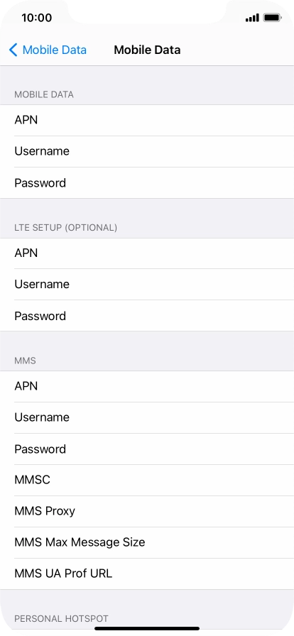 Press APN and key in mms.vodafone.net.