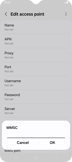 Key in http://www.vodafone.ie/mms and press OK.