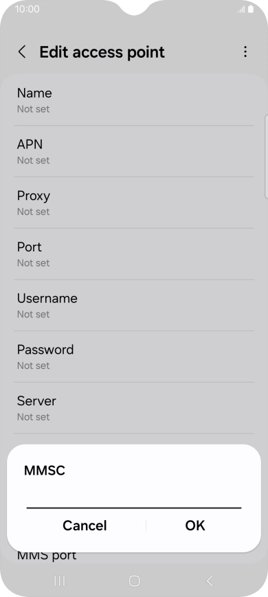 Key in http://www.vodafone.ie/mms and press OK.