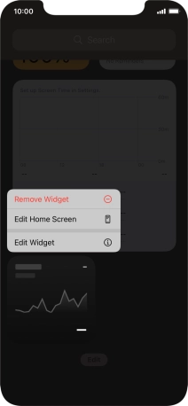 Press Remove Widget.