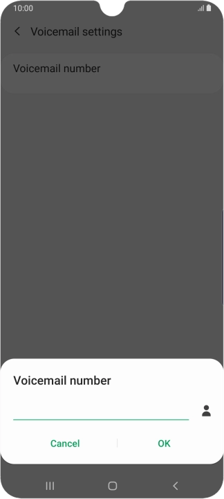 Key in (prefix) 5 (your phone number) and press OK.