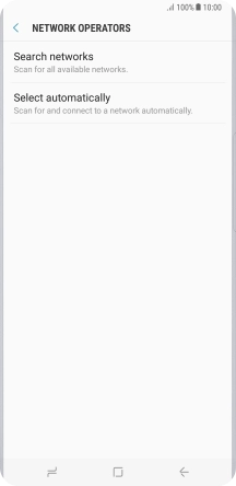 If you want to select a network manually, press Search networks and wait while your phone searches for networks.