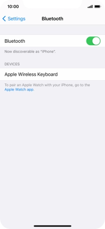 Press the required Bluetooth device and follow the instructions on the screen to pair the device with your phone.