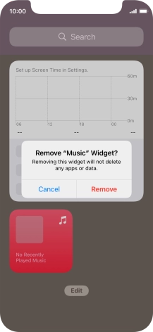 Press Remove. Press Remove.