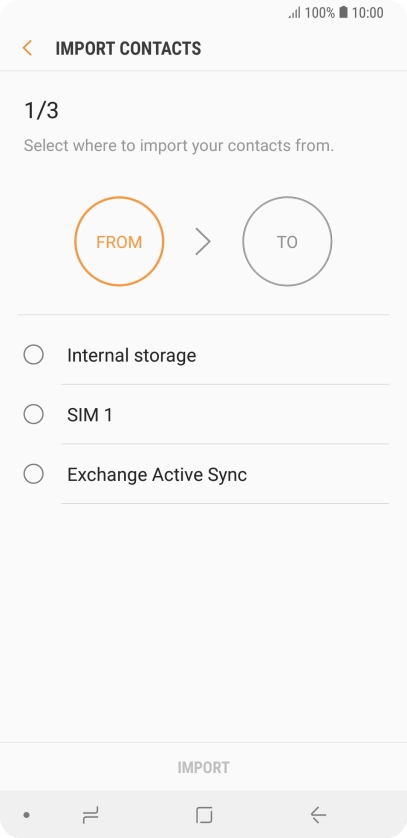 Press the name of the SIM.