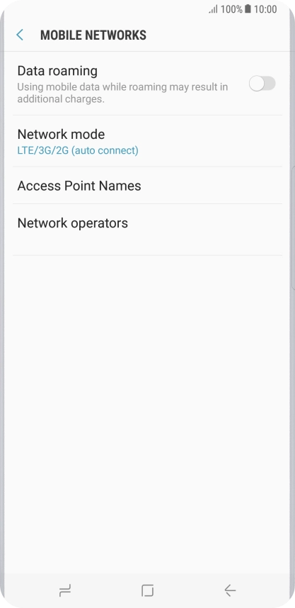 Press Access Point Names.
