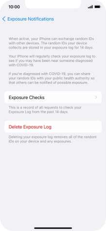 Press Delete Exposure Log.