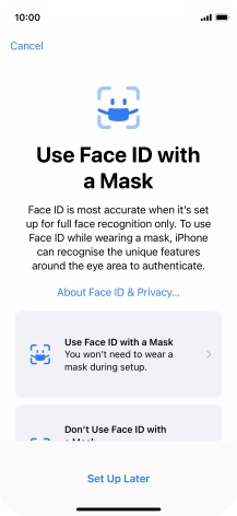Press Set Up Later. Press Set Up Later.
