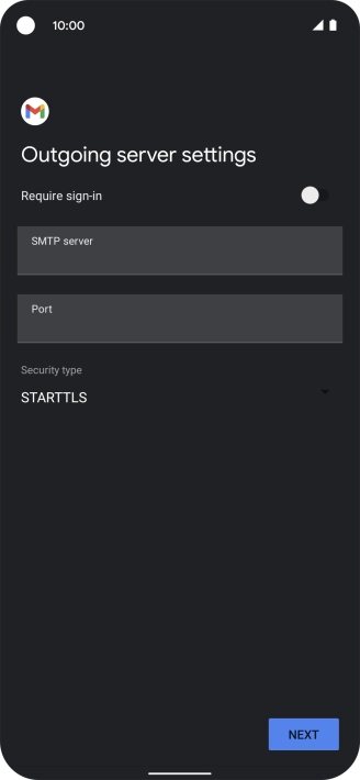 Press the field below 