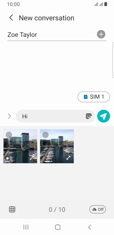 Press the gallery icon and go to the required folder. Press the gallery icon and go to the required folder.
