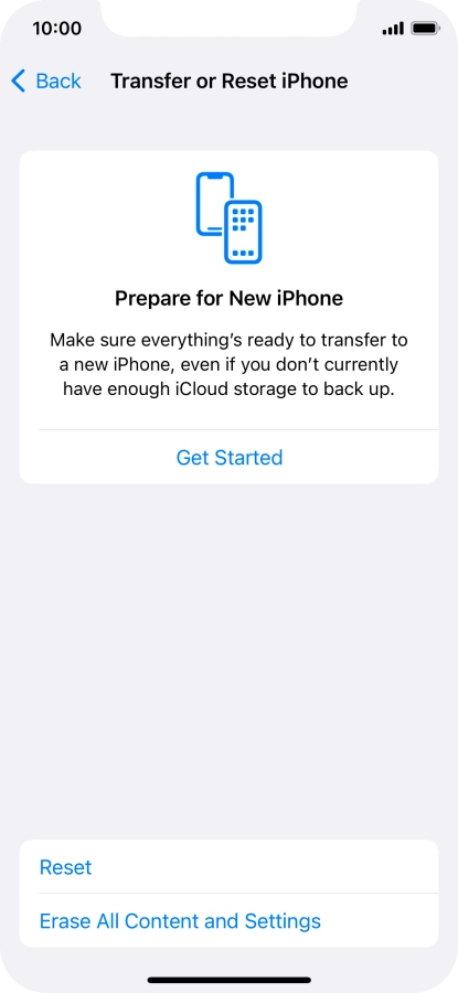 Press Reset. Press Reset.