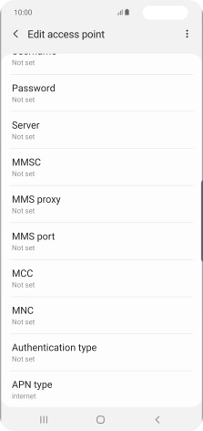 Press the menu icon. Press the menu icon.