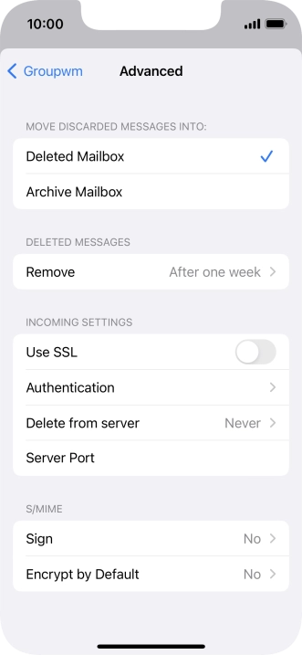 Press Authentication.