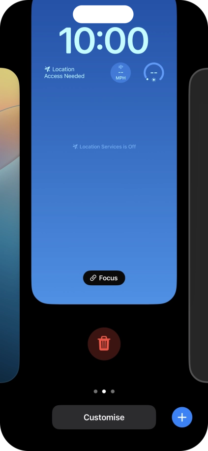 Press the delete icon. Press the delete icon.