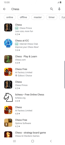 Press the required app.