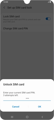 Key in your PIN and press OK.