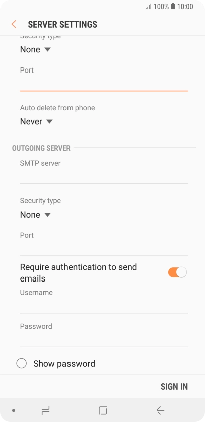 Press the drop down list below 