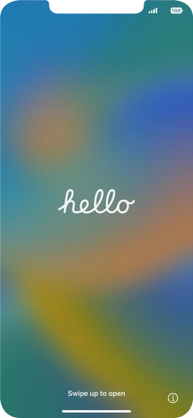 Slide your finger upwards starting from the bottom of the screen.