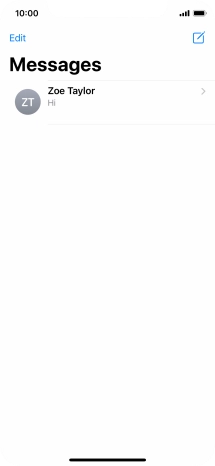 Press the new message icon.