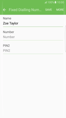 Press Number and key in the required phone number.