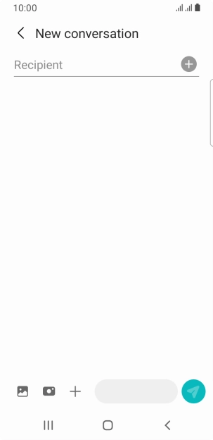 Press the search field and key in the first letters of the recipient's name. Press the search field and key in the first letters of the recipient's name.