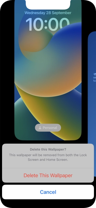 Press Delete This Wallpaper.