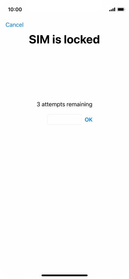 If your SIM is locked, key in your PIN and press OK.