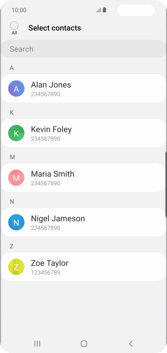 Press the field above 