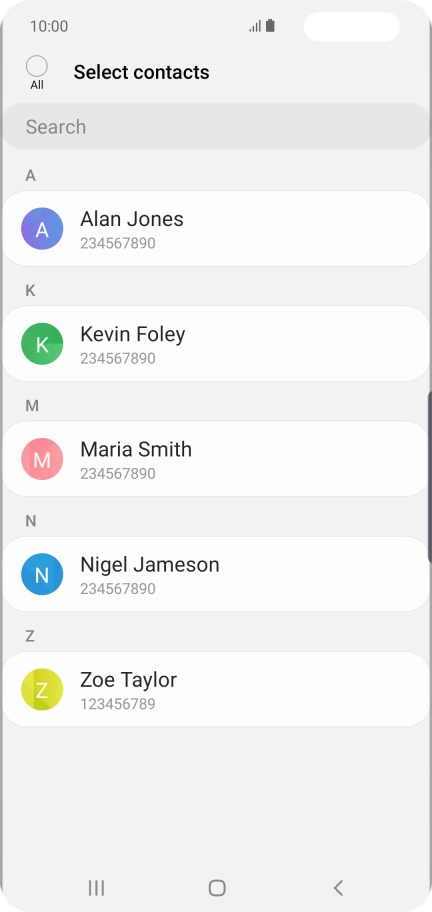 Press the field above 