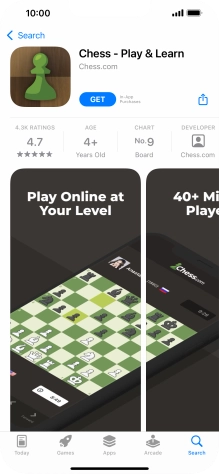 Press GET and follow the instructions on the screen to install the app.
