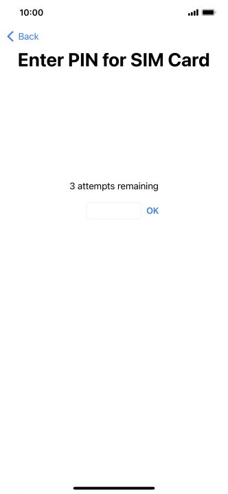 If your SIM is locked, key in your PIN and press OK.