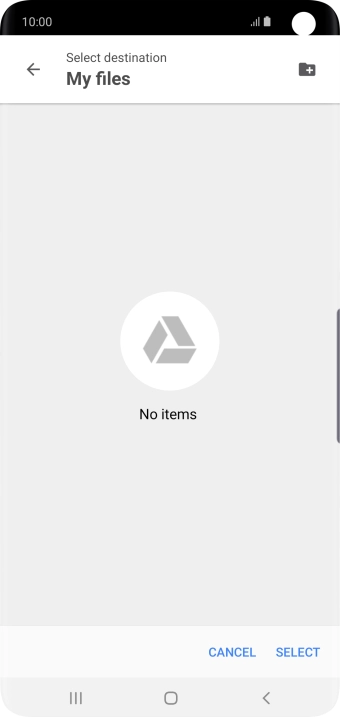 To create a new folder, press the new folder icon and follow the instructions on the screen to create a new folder. To create a new folder, press the new folder icon and follow the instructions on the screen to create a new folder.