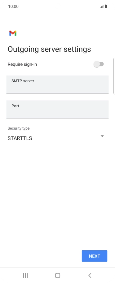 Press the field below 
