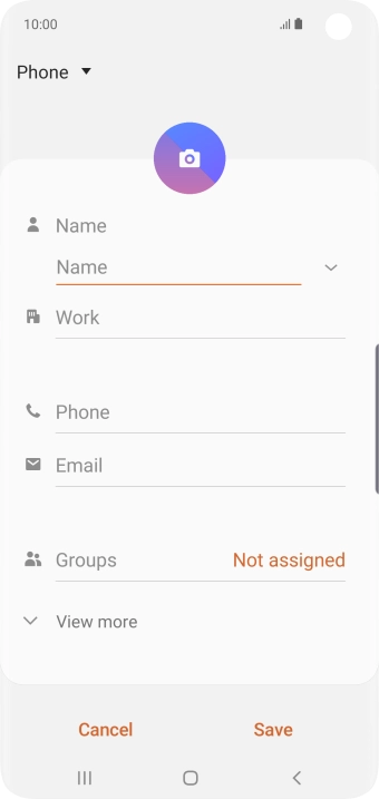 Press the address book drop down list.