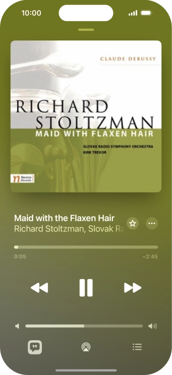 Press arrow right to go to the next audio file.