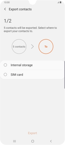 Press the name of the SIM.