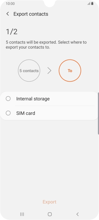 Press the name of the SIM.