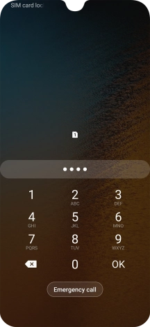 If you're asked to key in your PIN, do so and press OK.