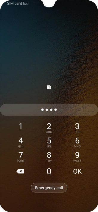 If you're asked to key in your PIN, do so and press OK.