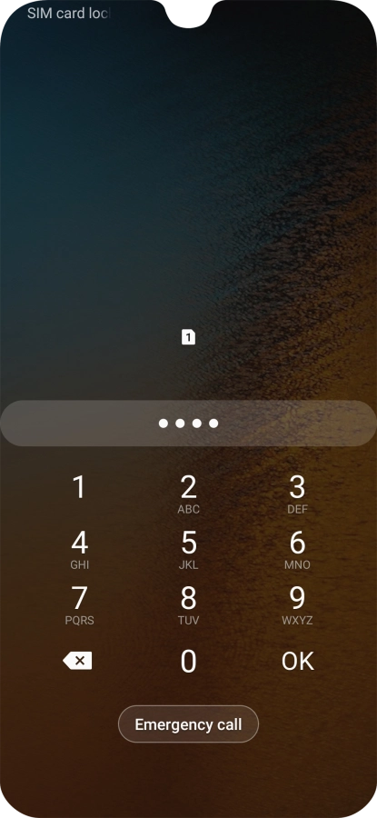 If you're asked to key in your PIN, do so and press OK.