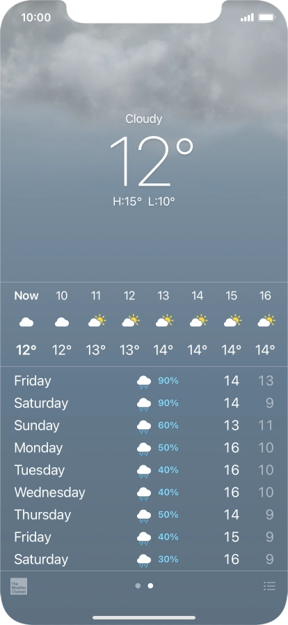 Slide your finger upwards starting from the bottom of the screen to return to the home screen.