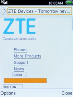 Press the Left selection key.